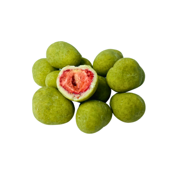 3Chocolate Matcha Kaplı Freeze Dried Çilek - Görsel 2